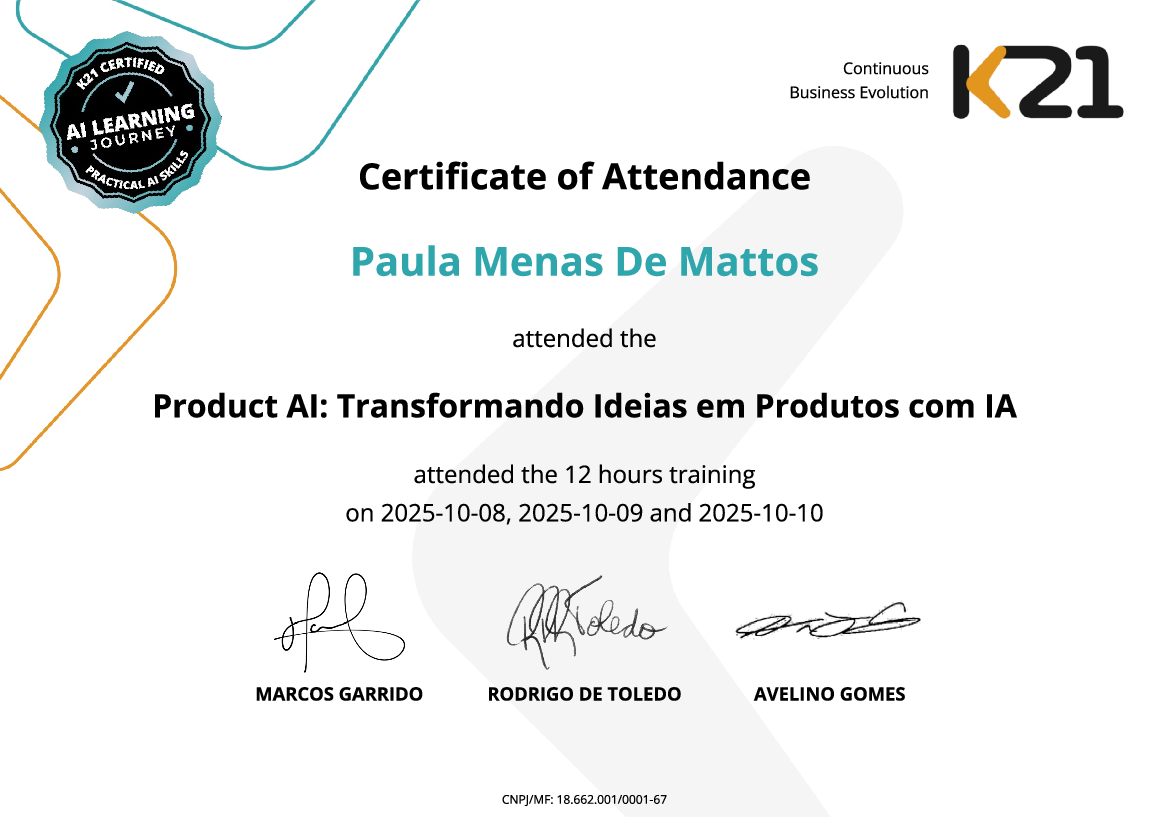 Certificado K21